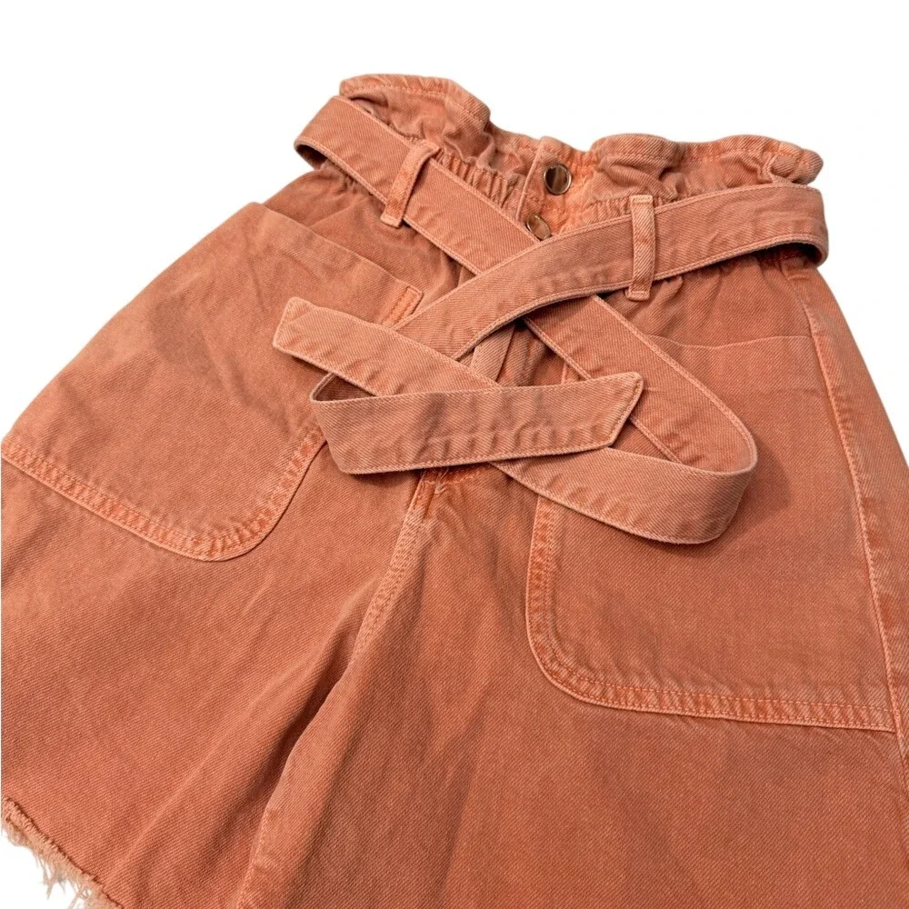 Zara High Waist Coral Shorts Size‎ 0